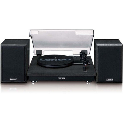 Lenco LS-100BK - Platenspeler - Bluetooth 5.3 - 2 externe speakers - Zwart