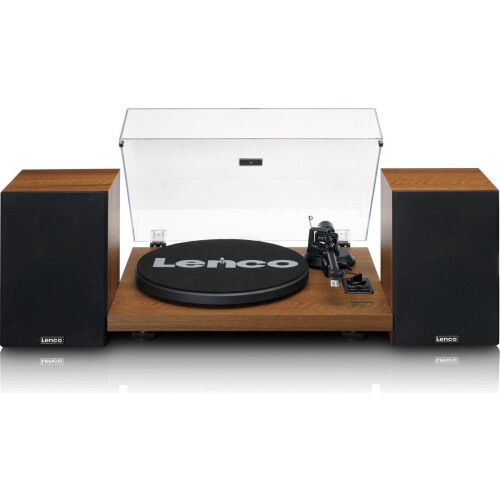 Lenco LS-480WD - Platenspeler met Bluetooth - 2 luidsprekers - Hout (2 stuks) Tweedehands