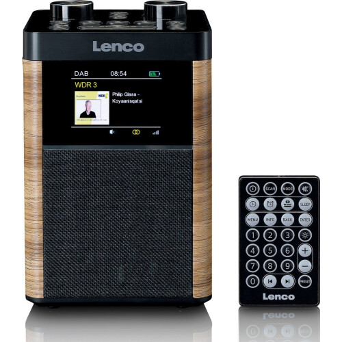Lenco PDR-060WD - DAB+/FM Radio - Bluetooth - 10W speaker - 14 uur accu