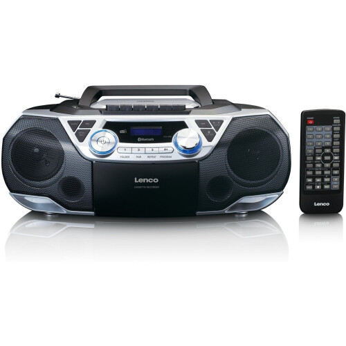 Lenco SCD-720SI - DAB+ Radio Bluetooth Speaker - MP3/CD-speler USB-cassettedeck