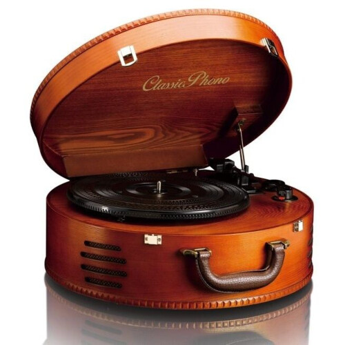 Lenco TT-34 - Platenspeler - USB-uitgang - Houten koffer Tweedehands