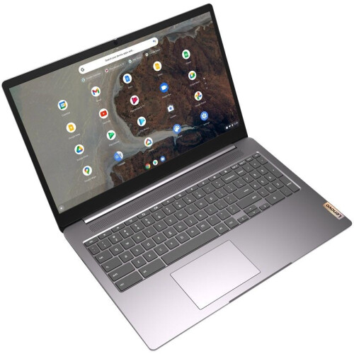 Lenovo IdeaPad 3 Chrome 15IJL6 - Chromebook - Intel Pentium Silver N6000 1,1 GHz 8 GB 128 GB eMMC Touchscreen 15,6"Full HD Azerty toetsenbord Grijs Tweedehands