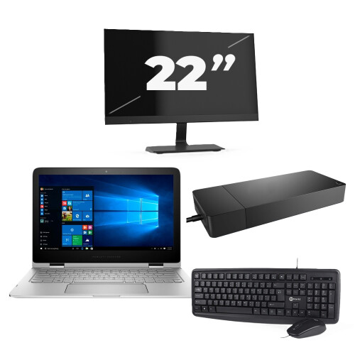 Lenovo ThinkPad L13 G2 - Intel Core i3-11e Generatie - 13 inch - 8GB RAM - 256GB SSD - Windows 11 Home + 1x 22 inch Monitor Tweedehands