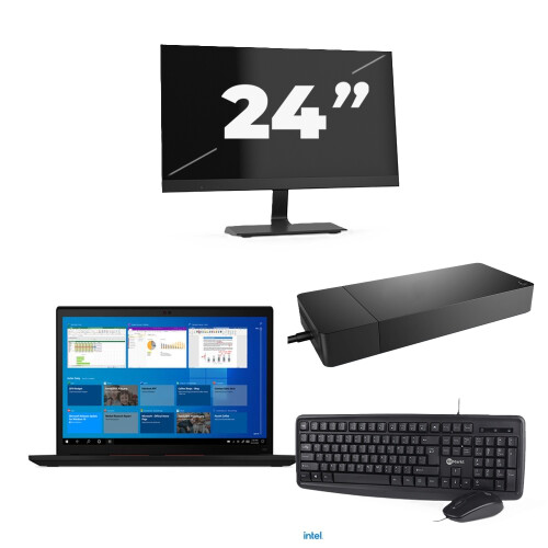 Lenovo Thinkpad X13 Gen 2 - Intel Core i5-11e Generatie - 13 inch - 16GB RAM - 256GB SSD - Windows 11 + 1x 24 inch Monitor Tweedehands