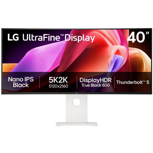 LG 40U990A - 40" Thunderbolt™ 5 Monitor - 5K2K Resolutie - Wit Zwart
