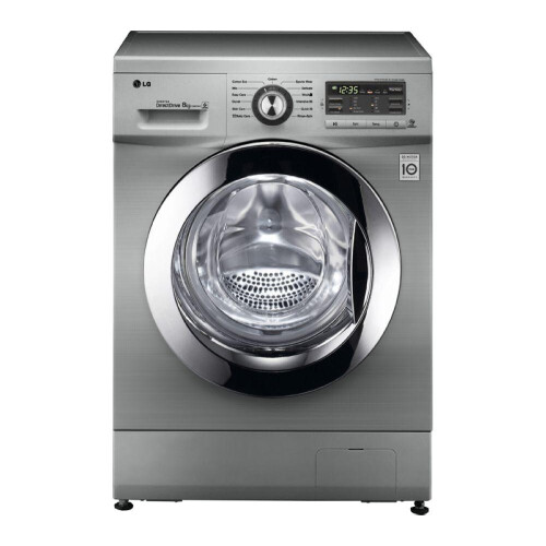 Lg F1296tda7 - Wasmachine - 8 Kg - 1200 Tpm - Direct Drive - Zilver | Nieuw (outlet)