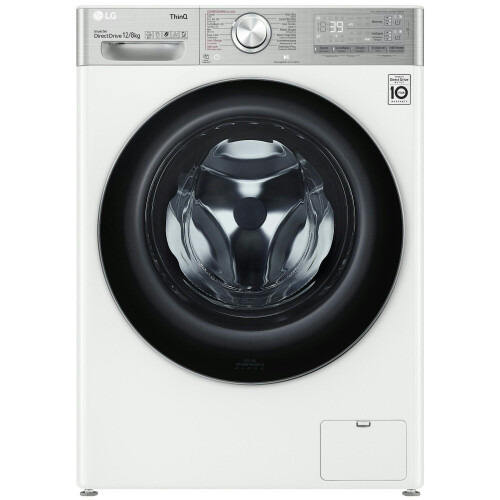 LG F4DV912A2E - Was-droogcombinatie - 12 kg wassen 8 kg drogen - Stoomfunctie