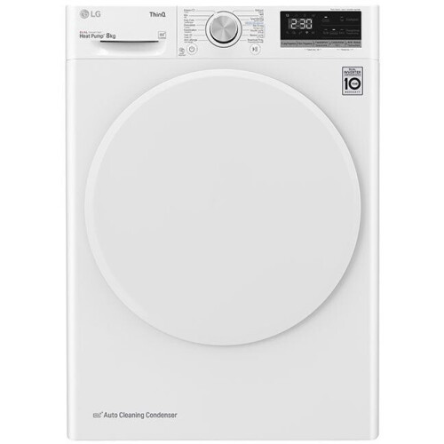 LG RH80V5AV0N - Warmtepompdroger - DUAL Inverter Heat Pump - Wit