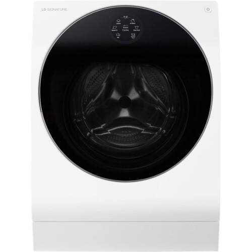 LG Signature LSWD100X - Was-droogcombinatie - 12 Kg Wassen 7 Kg Drogen 1550 tpm AI Wash Stoomfunctie SmartThinQ - Wit