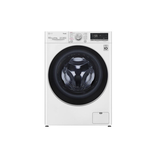 LG V4WD860B – Premium 8 kg Was-Droogcombinatie met AI DD™ & Steam™