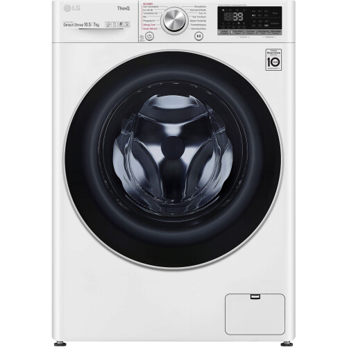 LG V7WD107H2E - Was-droogcombi 10.5kg - 7kg 1400t - Wit