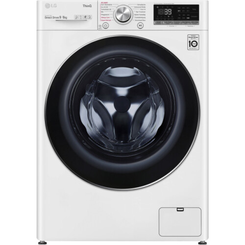 LG V7WD96H1A - Was-droogcombinatie - 9 kg wassen - 6 kg drogen - 1400 tpm - AI DD & Steam - Wit Tweedehands