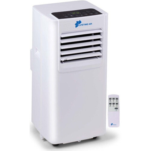 Lifetime Air Mobiele Airco - Airconditioning 8000 BTU - Koelen Ventileren Ontvochtigen - Tot 16 m² - Afstandsbediening Timer