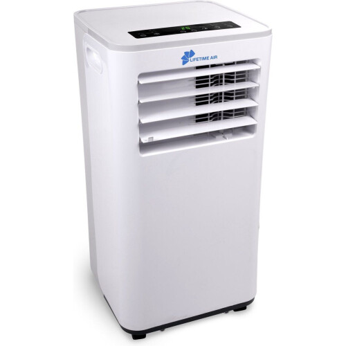 Lifetime Air Mobiele Airco - Airconditioning, Luchtontvochtiger en Ventilator - Luchtkoeler met Afvoerslang - Aircooler 65dB - Air Conditioner tot 60m2 - Afstandsbediening en Timer - 9000BTU