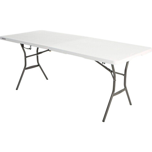 Lifetime - werktafel - buffettafel 180 cm - inklapbaar als koffer - wit Tweedehands