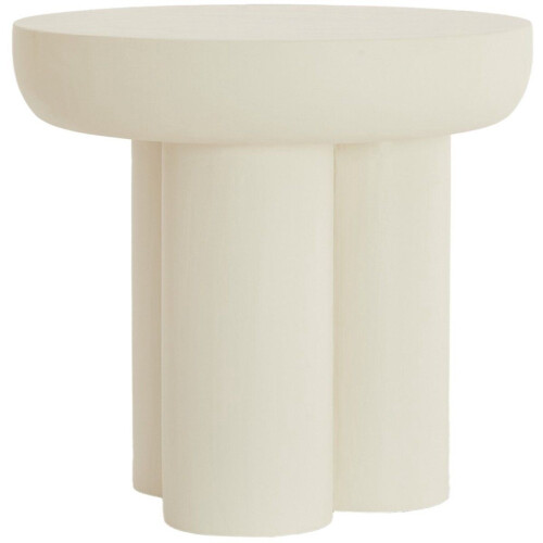 Light & Living Mizuho - Bijzettafel - Modern design - Crème - 50x50x47cm
