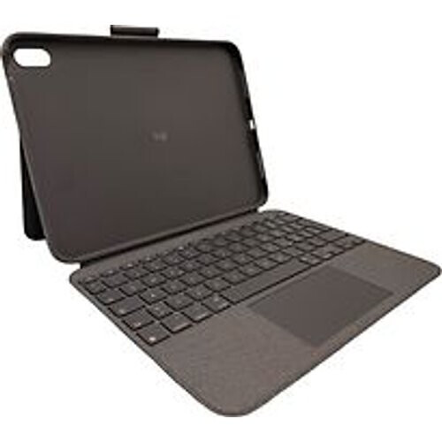 Logitech Combo Touch Keyboard Dock oxford grey iPad (10e generatie en A16) [duitse toetsenbordindeling, QWERTZ] Tweedehands