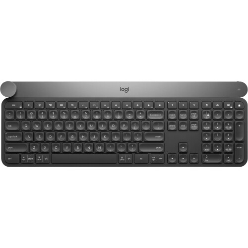 Logitech Craft - Toetsenbord - Draadloos Bluetooth QWERTY Italiaans - Zwart Grijs Tweedehands