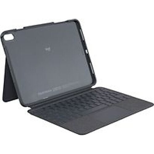 Logitech Folio Touch Keyboard Dock iPad Air 11 M2, M3, 4e en 5e generatie [duitse toetsenbordindeling, QWERTZ] oxford grey Tweedehands
