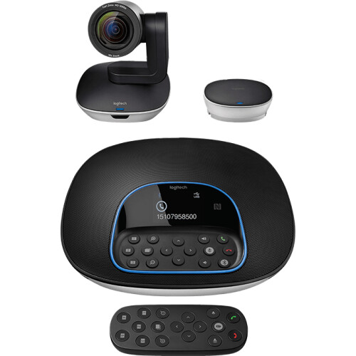 Logitech Group - Webcam - 1920x1080 Full HD - Zwart Tweedehands