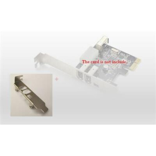 Low profile Bracket voor 3+1 poort PCIe FireWire Kaart