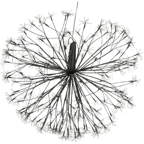 Luca Lighting Kerstverlichting Bal met Warm Witte LED Lampjes -Ø70 cm - Zwart