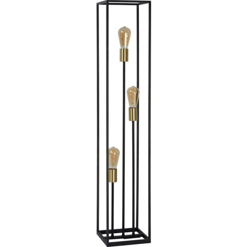 Lucide RUBEN - Vloerlamp - 3xE27 - Hoogte 1,20m - Zwart Tweedehands