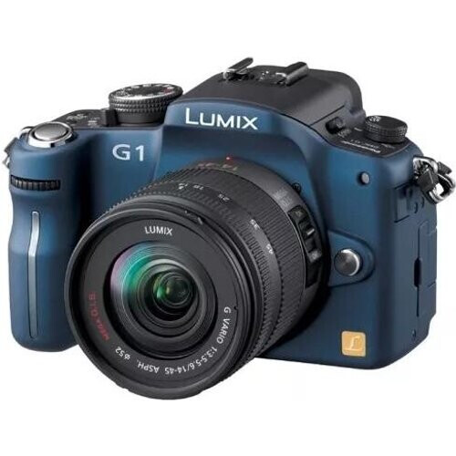 Lumix DMC-G1 - Blauw + Panasonic Lumix G Vario 14-42mm f/3.5-5.6 ASPH Mega OIS f/3.5-5.6