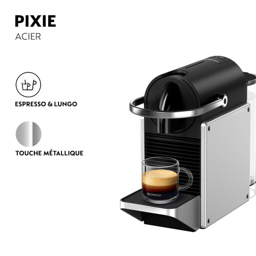 Magimix Nespresso - Pixie - Koffiemachine - Industrieel design - Metaalgrijs Tweedehands