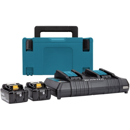 Makita 197629-2 - Accu Starterset 18V - 2x 5.0Ah accu's + duolader DC18RD (2 stuks)