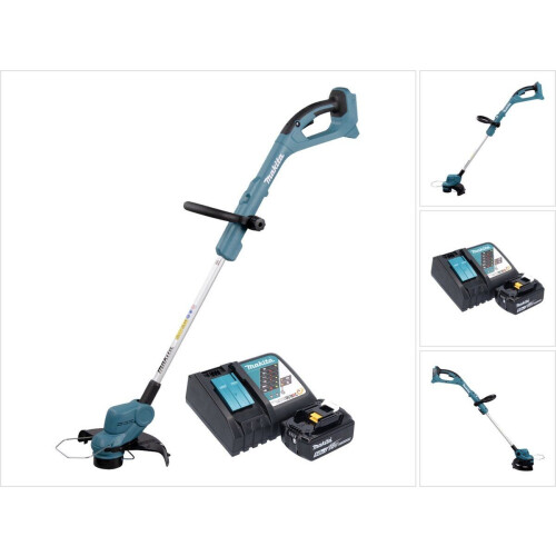 Makita DUR193RT - Accu Grastrimmer 18V 5.0Ah - 260 mm snijbreedte - Blauw/Zwart Tweedehands