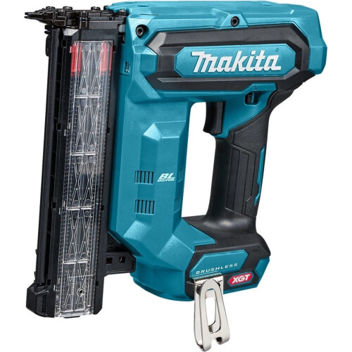 Makita FN001GZ - Afwerktacker 40V Max - 5.000 brads per acculading - Turquoise Zwart Tweedehands