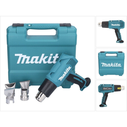 Makita HG 6030 K - Heteluchtpistool 1800 W 50 - 600°C met 4x mondstuk + koffer Tweedehands