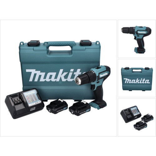 MAKITA HP333DWAE - Accuboormachine 12V - Klopfunctie 2x 2.0Ah Accu's en Lader in Koffer