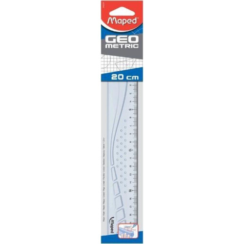 Maped - lat Geometric 20 cm, transparant