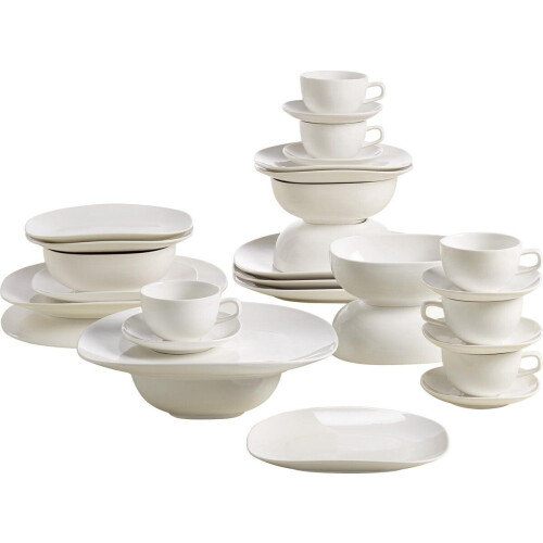 Maxwell&Williams Bisou - Serviesset - 30 delig - Wit (30 stuks)