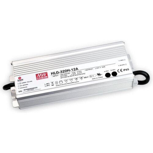 Mean Well HLG-320H-36B - LED-Treiber - Konstantspannung 320W 8.9A 18-36 V/DC - Zilver