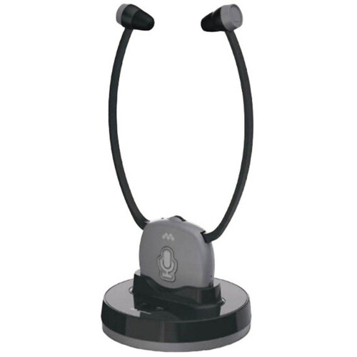Meliconi 497339 - Draadloze Stethoset Headset - Intraauraal - Zwart Grijs