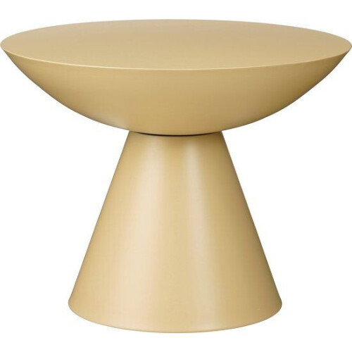 Mica Decorations Celise - Bijzettafel - H44 x Ø59 cm - Metaal - Beige