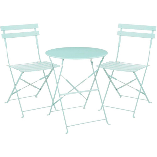 Mica Decorations Laurence Bistroset - Set van 3 - Inklapbaar - Lichtgroen (set van 3)