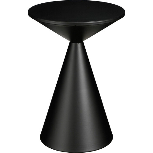 Mica Decorations Royale Bijzettafel - H55 xØ40 cm - Metaal - Zwart Tweedehands