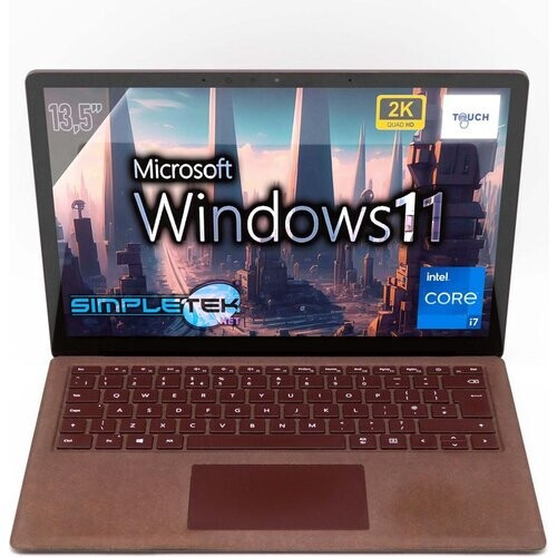 Microsoft Surface Laptop 1st Gen 13" Core i7 2.5 GHz - SSD 256 GB - 8GB QWERTY - Engels Tweedehands