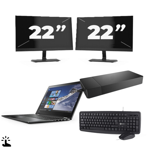 Microsoft Surface Laptop 4 - Intel Core i7-11e Generatie - 15 inch - Touch - 16GB RAM - 256GB SSD - Windows 11 Home + 2x 22 inch Monitor Tweedehands