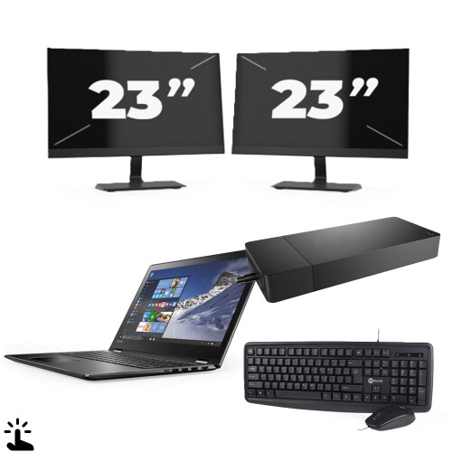 Microsoft Surface Laptop 4 - Intel Core i7-11e Generatie - 15 inch - Touch - 16GB RAM - 256GB SSD - Windows 11 Home + 2x 23 inch Monitor Tweedehands