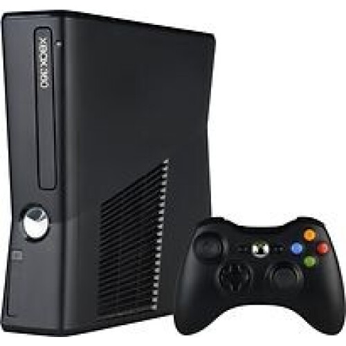 Microsoft Xbox 360 Small 250GB [incl. draadloze controller] mat zwart Tweedehands