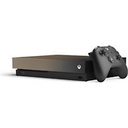 Microsoft Xbox One X 1TB [Battlefield V Gold Rush Special Edition incl. draadloze controller, zonder spel] goud Tweedehands