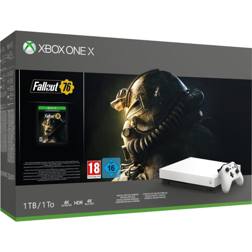 Microsoft Xbox One X - Console bundel - Fallout 76 - Robot White Special Edition Tweedehands