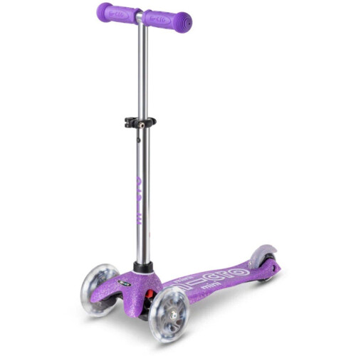 Mini Micro - step - 3-wiel LED moon wielen - paars