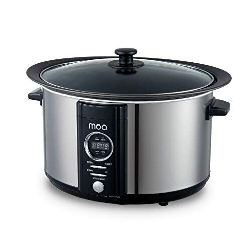 MOA Slowcooker 6,5 liter - Digitaal - met Timer - RVS - BPA vrij - SC65D Tweedehands