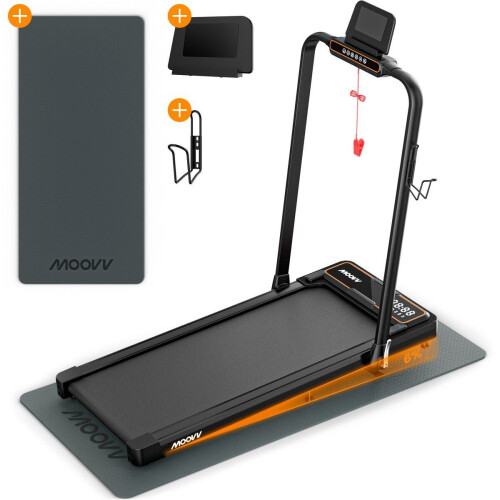 Moovv SmartStep Pro v3 Incline - Loopband Inklapbaar - 10% Hellingfunctie 1-12km/u - Walking Pad - Opvouwbare Wandelband Elektrisch